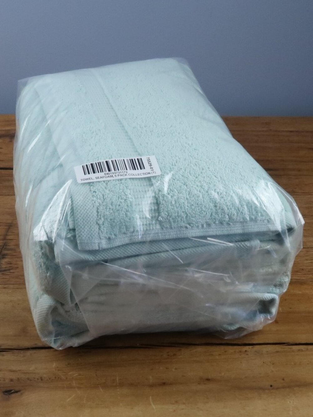 MY TOWELS 6 PIECE PREMIUM TOWEL SET SEAFOAM GREEN NEW
